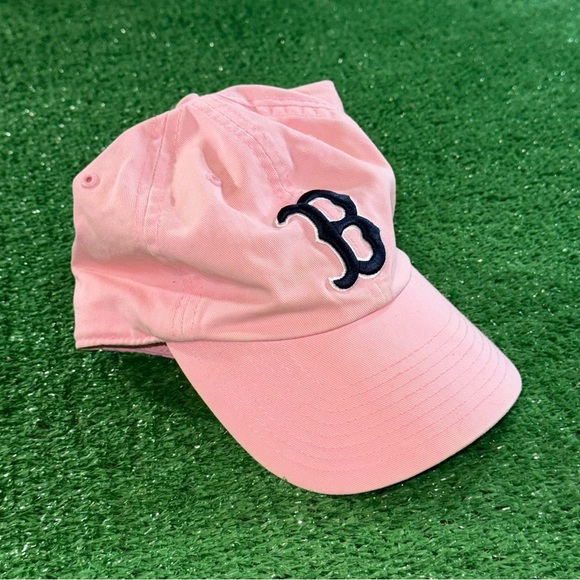 Pink Boston Soxs Dad Baseball Hat Cap Adjustable Size Vintage - Picture 2 of 6